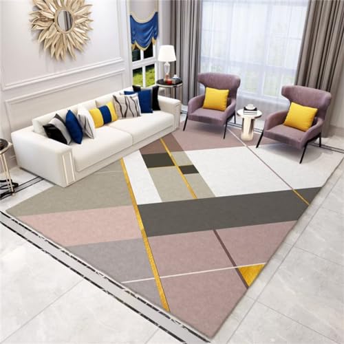 Tapis lavable à poils courts robuste pour salon et réception - 2