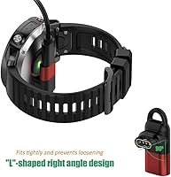 Vista 3 de Ankky Garmin - Cargador de reloj a adaptador de 8 pines de 90 grados, compatible con Garmin Fenix 7/7S/7X/6S/6/6X/5S/5/5X, Instinct