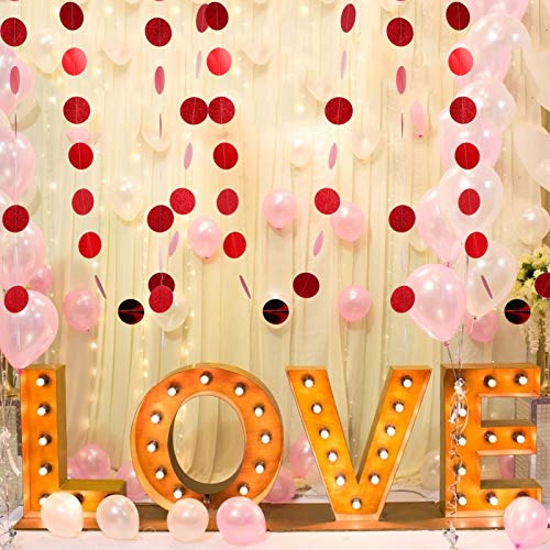 Toyvian 4 Tiras Banner de Natal CÃ­rculo Ponto Guirlanda Glitter Natal Pendurado Serpentina DecoraÃ§