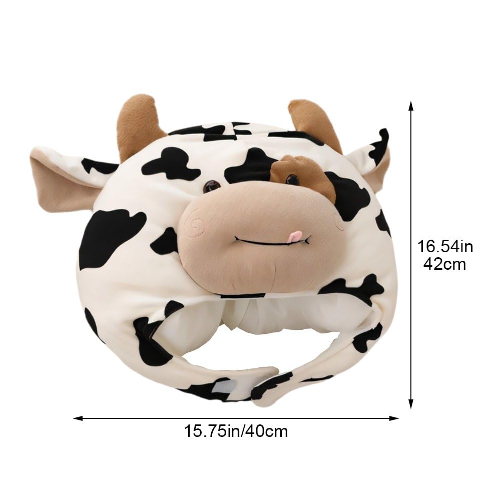 Amazon.co.jp: ミルク牛 かぶりもの ぬいぐるみ 被り物 かわいい 乳牛