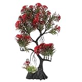 DOITOOL Simulated Big Tree Fish Tank Decor Bonsai Tree Artificial Tree for Fish Tank Aquarium Tree Realistic Aquatic Tree Fake Fish Tank Tree Plastic Small Aquarium Porch