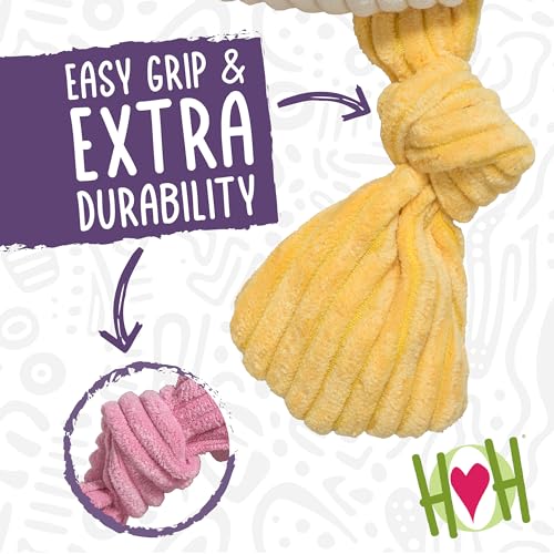 HuggleHounds Knottie Peluche para Perros Bitsy Bunny Pequeño miniatura 5