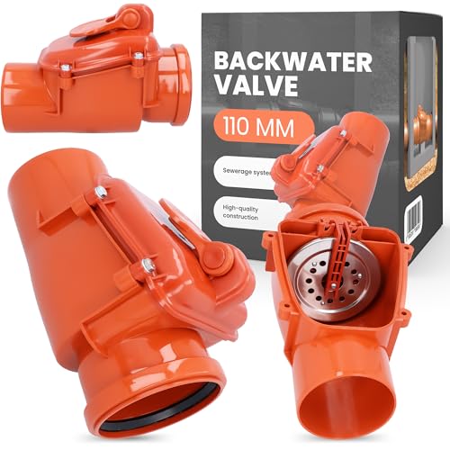 Válvula Antirretorno Diámetro dn 110 PVC de no Retorno Anti-flood con Bloqueable Solapa de Volver