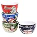 Certified International Retro Christmas Ice Cream Bowls (Set of 4), 5.25", Multicolor