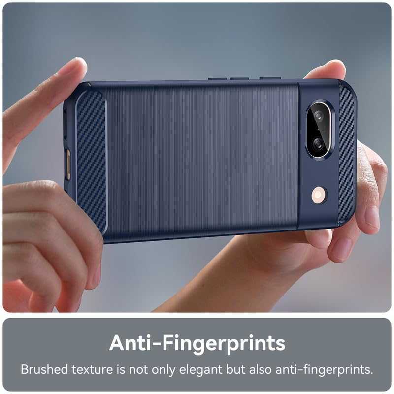 Image of Basic Case for Google Pixel 8A (Carbon Fibre Blue)