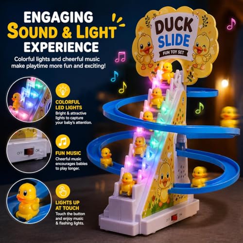 Image of Magicwand Learning Educational Blocks Bus for Toddlers with Push & Pull Function & Xylophone【3 Yrs & Up】【Pack of 1】【Multi-Colored】 (Duck Track Racer)