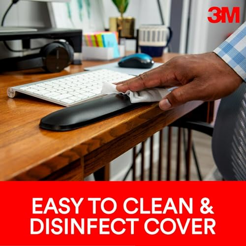 3M Gel Wrist Rest for Keyboards Soothing 3M Gel Technology and Satin Smooth Cover for All Day Comfort and Support Durable and Easy to Clean - Image 4