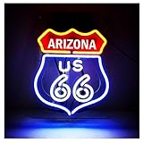 route 66 neon clock Stromversorgung: Das Netzteil ist in den meisten Ländern für 110V-220V geeignet, mit deutschem Stecker! (Wenn Sie einen anderen Stecker benötigen, hinterlassen Sie bitte eine Nachricht für mich)