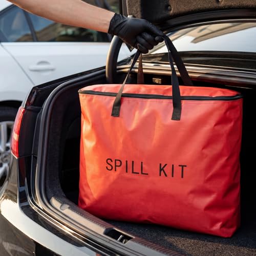 Image of Dansydaisy 2 Pcs Spill Kit Bag Only, Universal Portable Emergency Duffle Spill Bag, No Other Leak Handling Accessories are Included(Red)