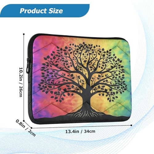 Funda para portátil 13-14 pulg diseño retro árbol de la vida miniatura 3