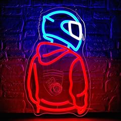 Blue Red Cool White-motorcyclist