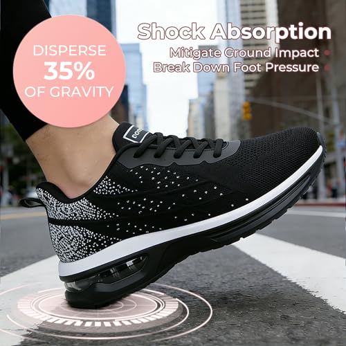 Image of Womens Slip On Tennis Sneakers Walking Running Shoes Easy to Wear