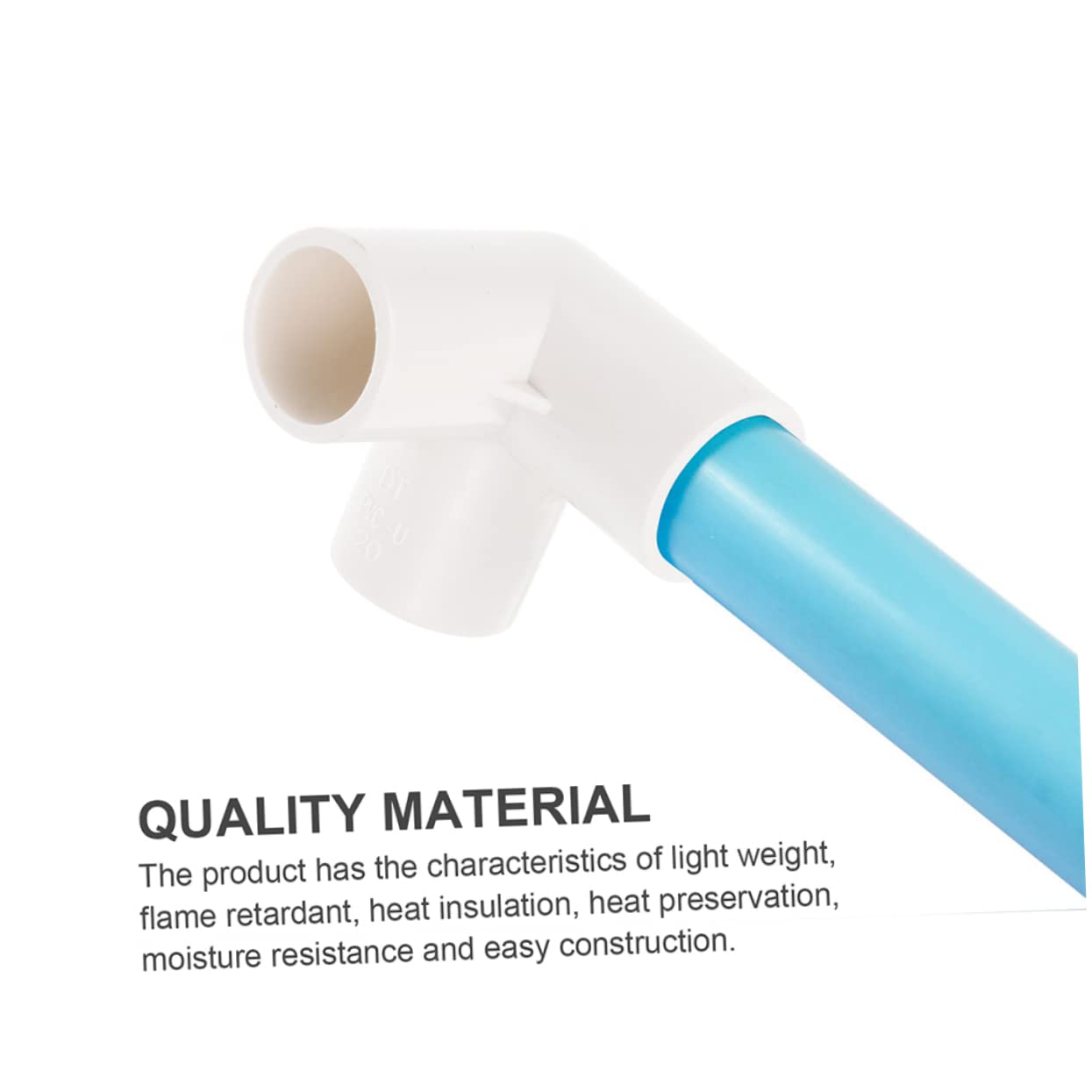 Housoutil Giunto Corrugato in Pvc 20 Pezzi Connettore Tee 3/4 Leggero e Resistente per Struttura Supporto Giardino e Prodotti Piscina Facile da Installare