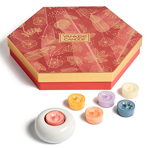 Yankee Candle Candela, Cera, Vario, 18 Tea Lights + 1 Holder