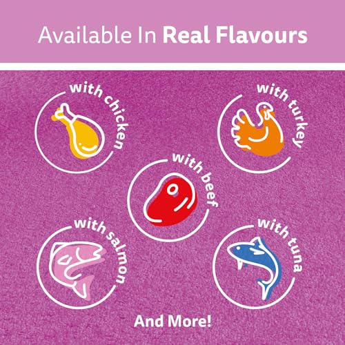 WHISKAS Perfect Portions Meaty Selections Adult Wet Cat Food Paté, 12x75g Tray - Image 4