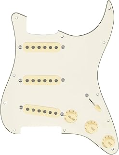 920D Custom Texas Vintage Loaded Stratocaster Pickguard - Parchment/Aged White