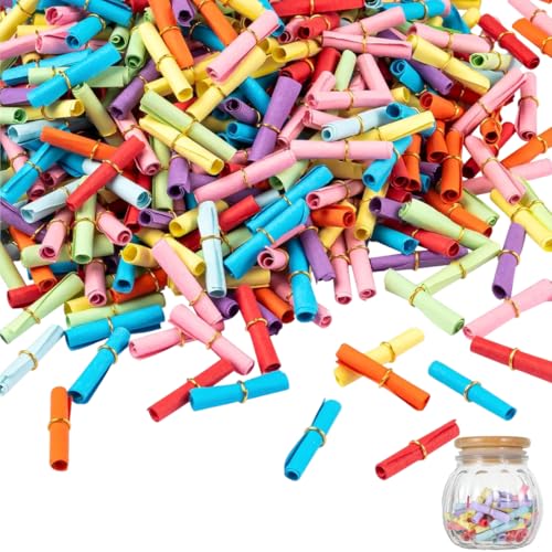 OUDQFCJ 110 Pezzi Biglietti Tombola Vuoti, Bigliettini Colorati da Personalizzare,