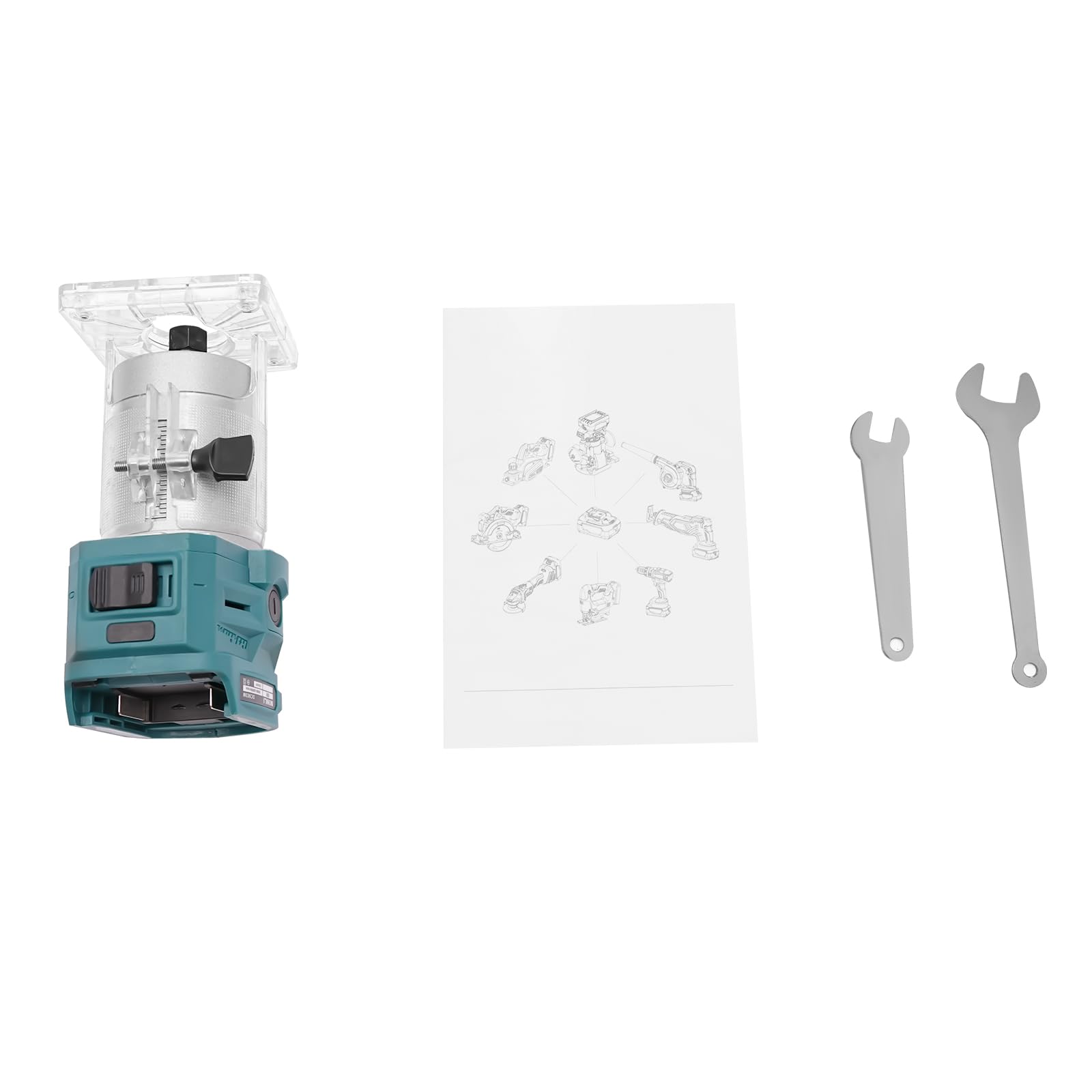 Fresa per bordi per la lavorazione del legno, fresatrice verticale DSYOGX 28000RPM a batteria compatta per potatura del legno, lavorazione di mobili, scanalature in legno, foratura per legno,