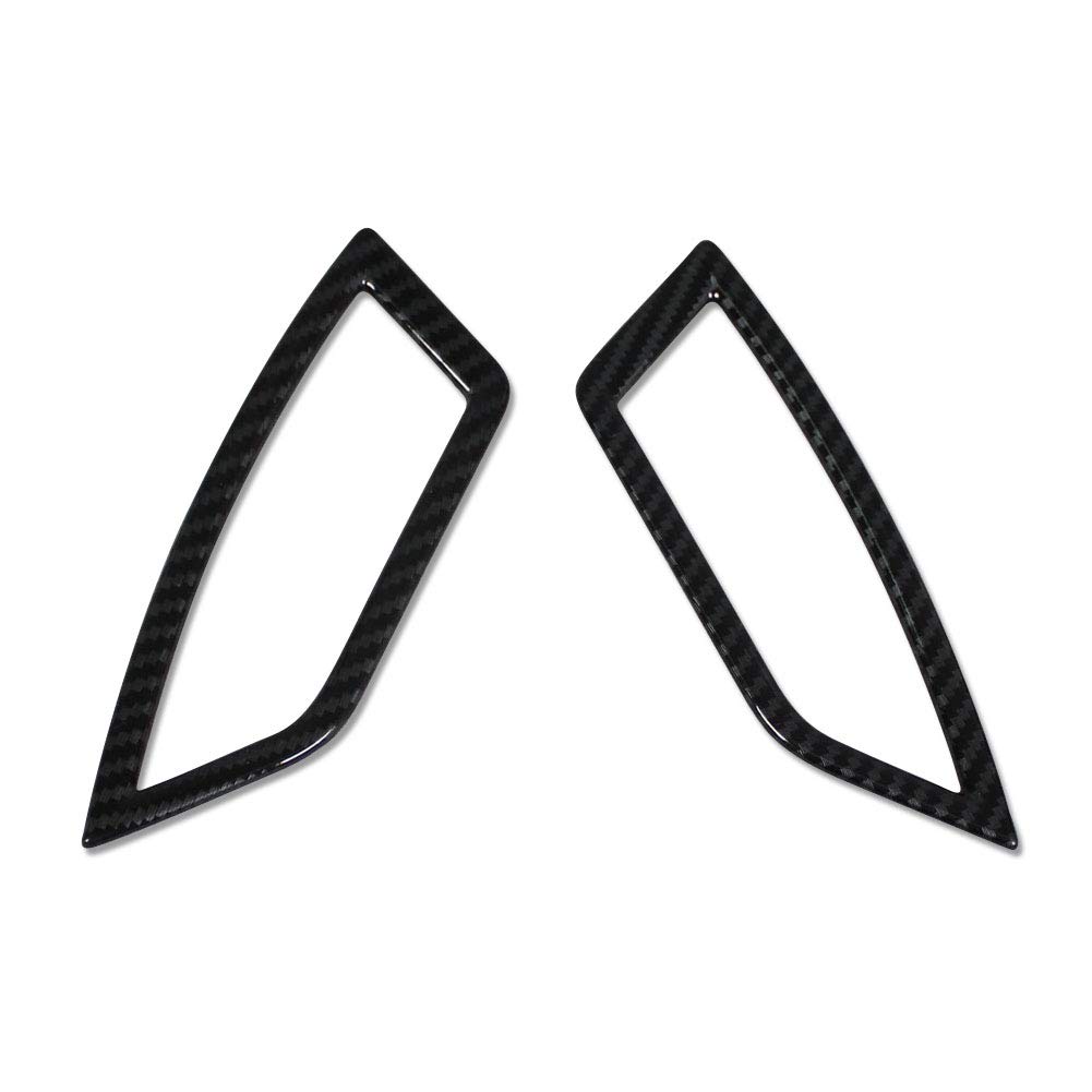 Beautost Fit For Subaru 2019 2020 2021 2022 2023 2024 Forester Interior Air Condition Vent Outlet Cover Trim ABS Carbon Fiber Pattern (Front Upper)