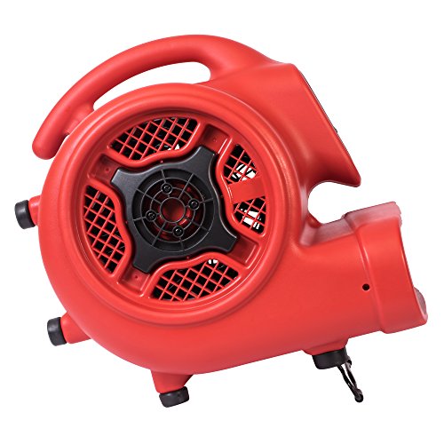 Image of XPOWER P-430 Pro 1 /3 HP 2000 CFM Centrifugal Air Mover, Carpet Dryer, Floor Fan, Blower, for Water Damage Restoration, Janitorial, Plumbing, Home Use