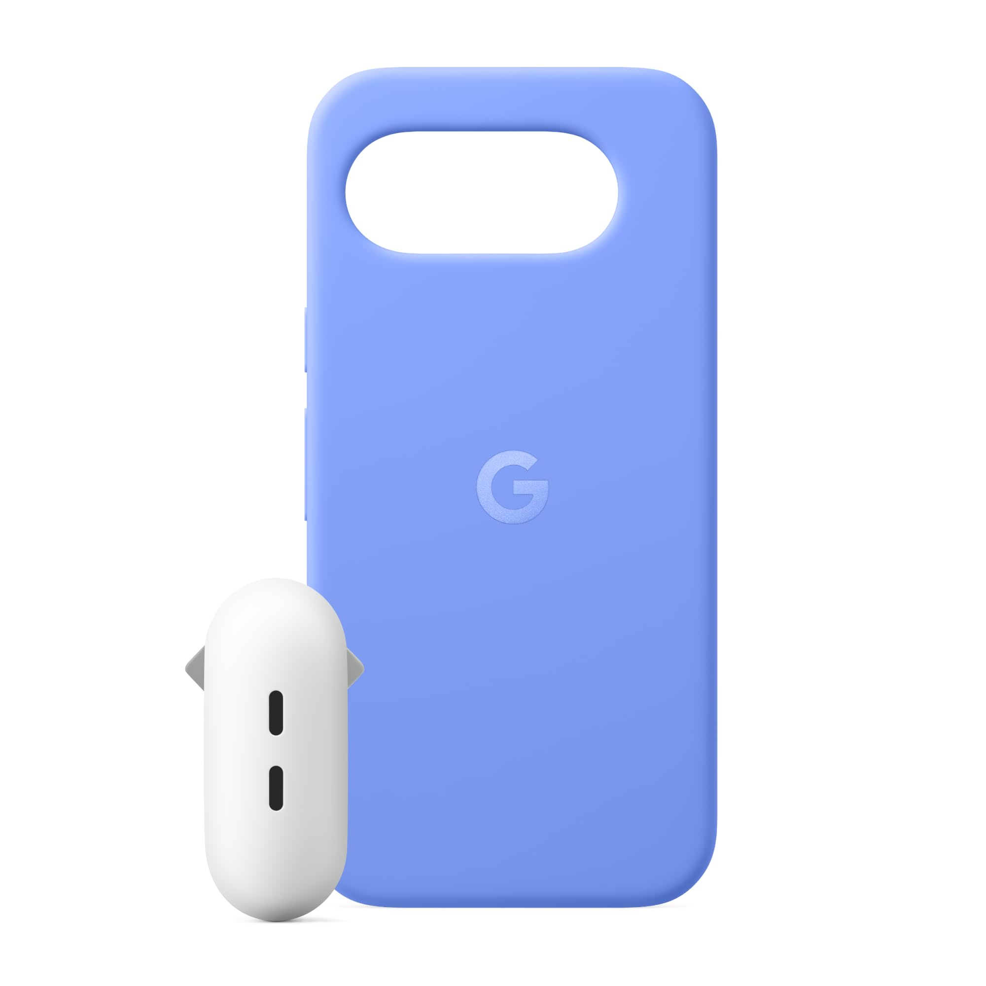 Cover per Google Pixel 10a - Realizzata in plastica riciclata, sottoposta a test di resistenza alle cadute - viola lavanda + Caricatore rapido Pixel Flex Dual Port 67 W USB-C (Made by Google)