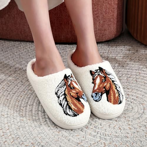 Slippers for Womens Mens Cut Retro Plush Soft Memory Foam House Shoes2