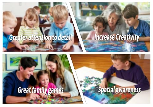 Rompecabezas Jigsaw de 500 piezas para adultos Casa de Hongos, juego de rompecabezas familiar divertido miniatura 5