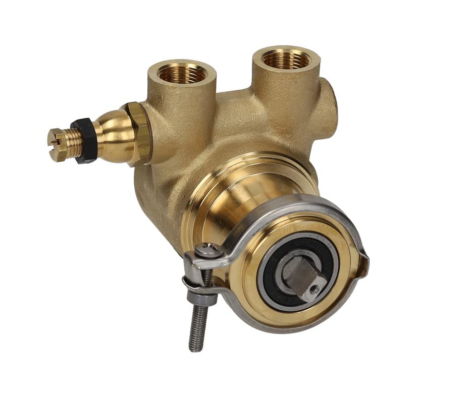 FLUID-O-TECH Cabezal de bomba PO/PA 204 L 82MM 200L/H CONEXIÓN 3/8" GAS CON BYPASS LATÓN