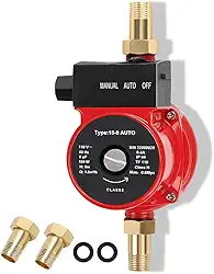 Pressurizador de Água, 180W, 110V, 1800L/H, MAX:0.8Mpa, Bomba Pressurizadora de Água, Pressurizador para Chuveiro, Adequado para Água Quente e Fria