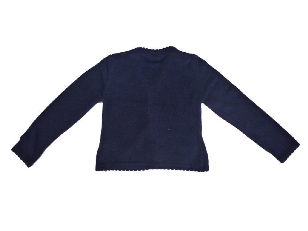 Chaqueta de punto para niña, color azul marino, talla 92-140 104, azul marino, 104