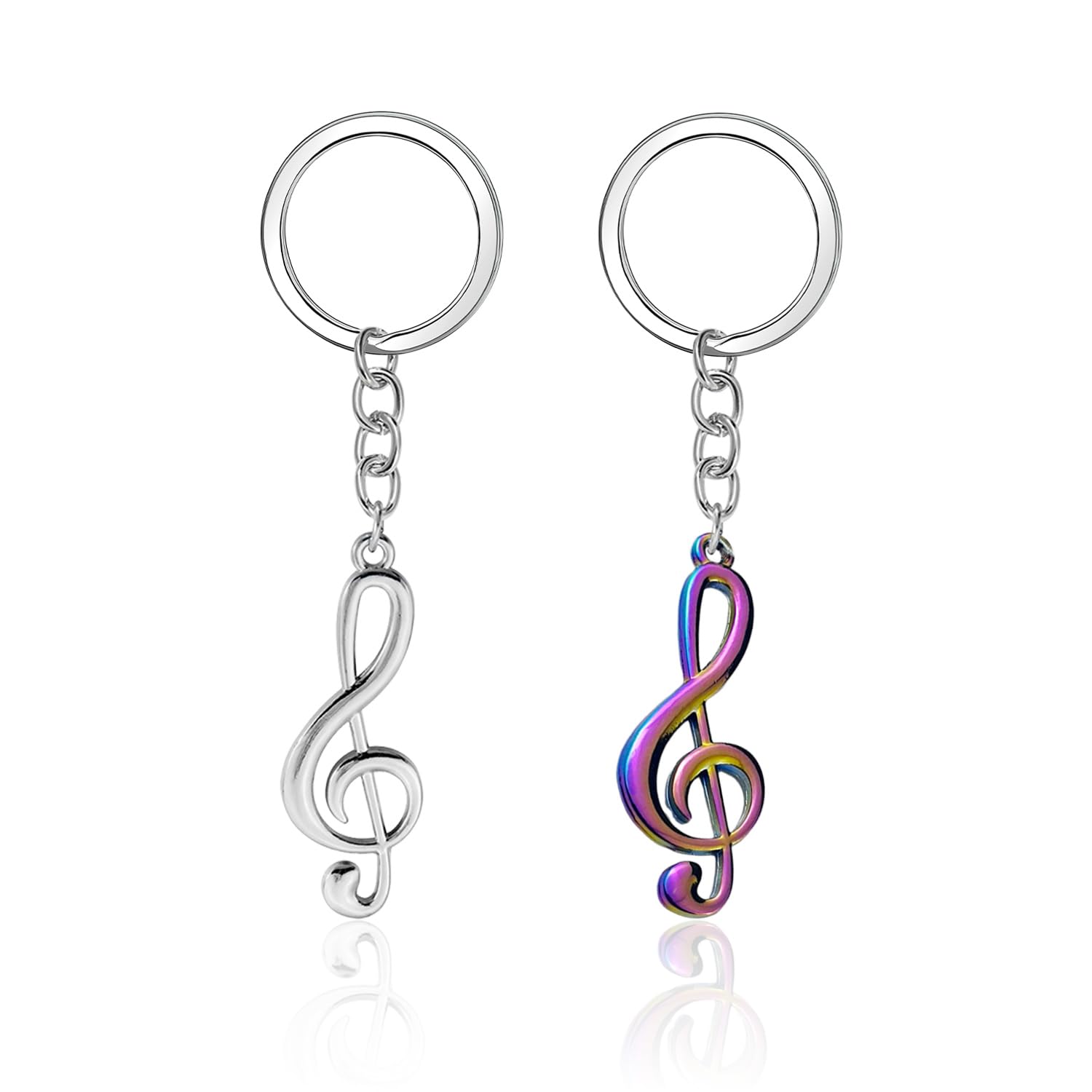 50x Musiknoten-Schlüsselanhänger Mit Strass – Glitzernde Partygeschenke Für Gäste, Musikliebhaber