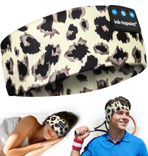 Schlafkopfhörer Bluetooth Schlaf Kopfhörer Stirnband Bluetooth 5.4 Kopfhörer Geschenk für Männer/Frauen mit Ultradünnen HD Stereo Lautsprecher für Sport Schlafen Reisen Meditation Entspannen