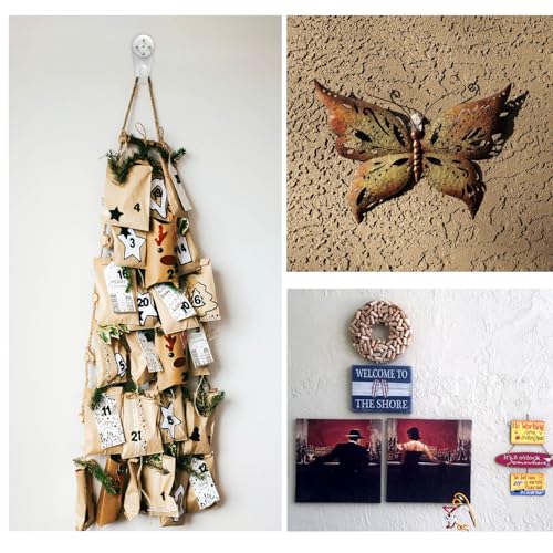 Bilkeru 700420 20 Pcs Plastics No Trace Picture Hangers Picture Hangers Hanging Kit Invisible Nail Screws Wall Hooks Hardwall Drywall Hooks thumb #4