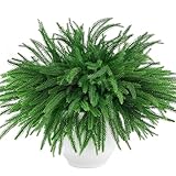 Morofme Norfolk Tannengrün Künstlich 45CM, groß Künstliche Tannenzweige wie Echt, Biegbar Kunst Tannenzweige, Dichte Weihnachts Zweige für Girlanden Vase Basteln Weihnachtsbaum Innen Dekor (8 Stück)