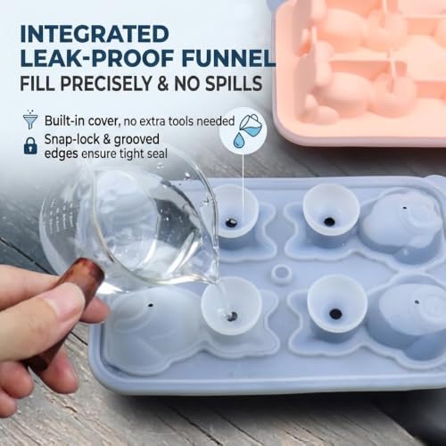 Molde de silicona para cubitos con forma de gato 3D miniatura 5