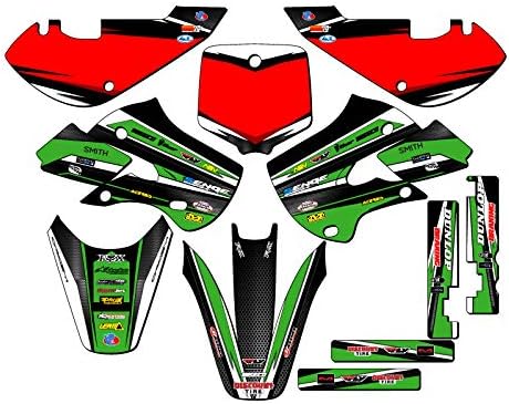 2002-2009 KLX 110 Vigor Green Senge Graphics Complete Kit Compatible with Kawasaki