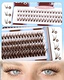 Brown Cluster Lashes Wispy Individual Eyelashes Dark Brown Eyelash Clusters With Bottom Lash Clusters 300Pcs Natural Lashes Individual Cluster D Curl 10-16MM by Zegaine - Image 6