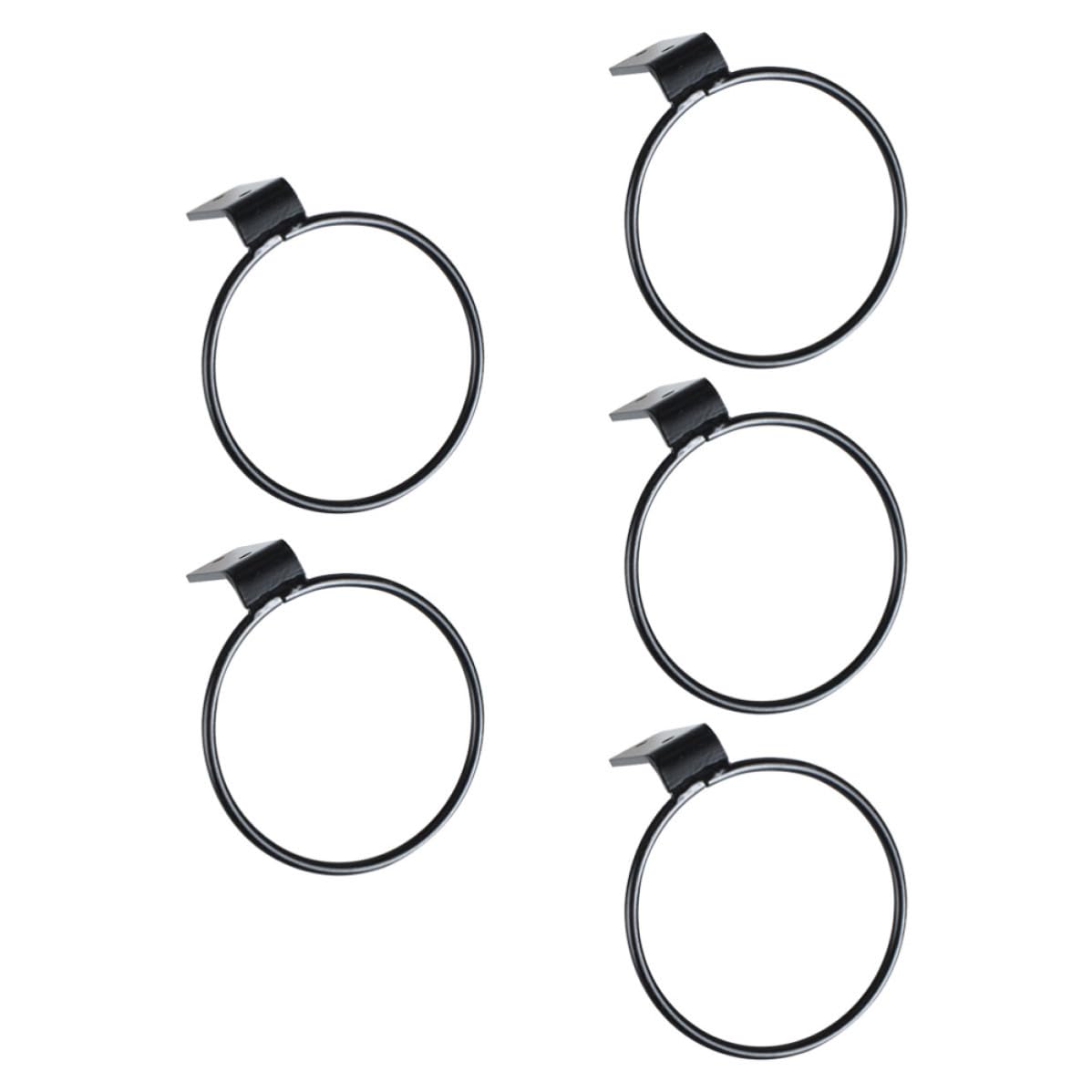 Soporte de Pared para Macetas de Hierro Negro, 5 Piezas | Ligero y Portátil, Diseño Simple y Creativo, Estantería para Flores y Balcón