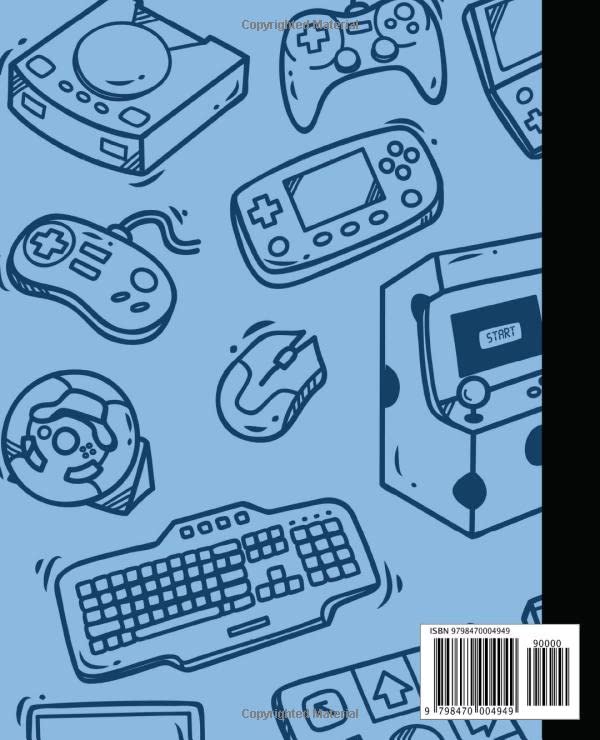 Video Game Composition Notebook (Kids, Teens, Adults, and Gamers): Wide-Ruled, 7.5 x 9.25, 120 pages, Composition Notebook - Image 2