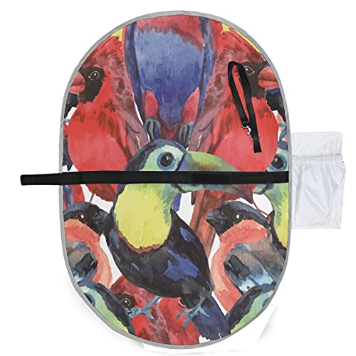 アートオウム鳥旅行の女の子の男の子の新生児のためのおむつ軽量防水を変更するためのポータブルベビー交換パッドキットマット