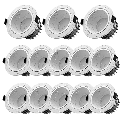 Foco LED Empotrado, Juego de 13 Luces de Techo para baño, 2,5, 3,5, 4 y 6 Pulgadas, sin Casquillo, 7 W, 15 W, 20 W y 30 W.