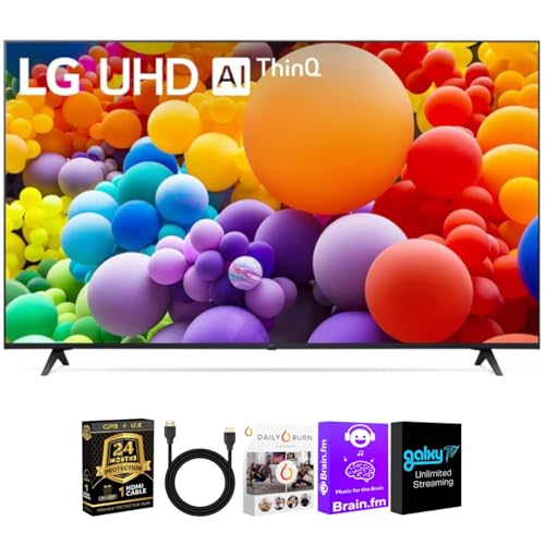 LG 75 Inch Class UT7590 Series 4K UHD Smart TV webOS HDR WiFi Bluetooth Streaming Bundle with HDMI...