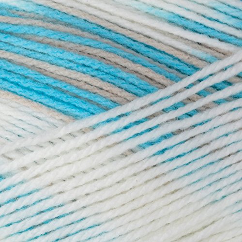 Image of Bernat Baby Sport Big Ball Ombre Yarn, 9.8 oz, Gauge 3 Light, 100% Acrylic, Popsicle Blue