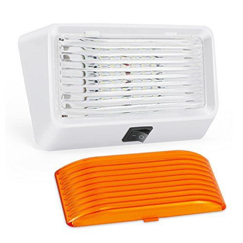 Kohree LED RV Exterior Porch Utility Light with Switch 12V Replacment Light