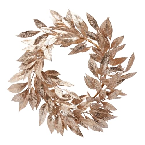 Magie di Natale Corona di Lauro Olis decorazione per interno con glitter oro Ø 50 cm