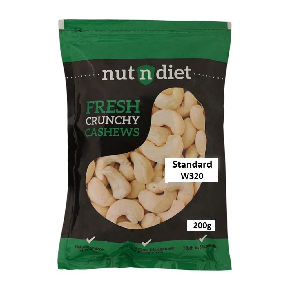 nutndiet Fresh Crunchy Cashews 200g Standard W320 Grade (kaju 200gm W320) Cashews (B07K59BTNF) Amazon Price History, Amazon Price Tracker