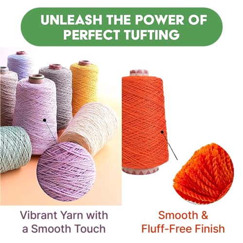Image of Tufting Yarn Bundle - 5 Color Pack (Mint, Cider Brown, Blush Pink, Pink Beige)