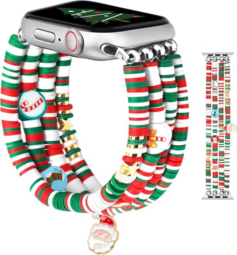 Bracelet de montre de Noël pour Apple Watch le cadeau idéal iWatch Series 41mm 45mm 40mm