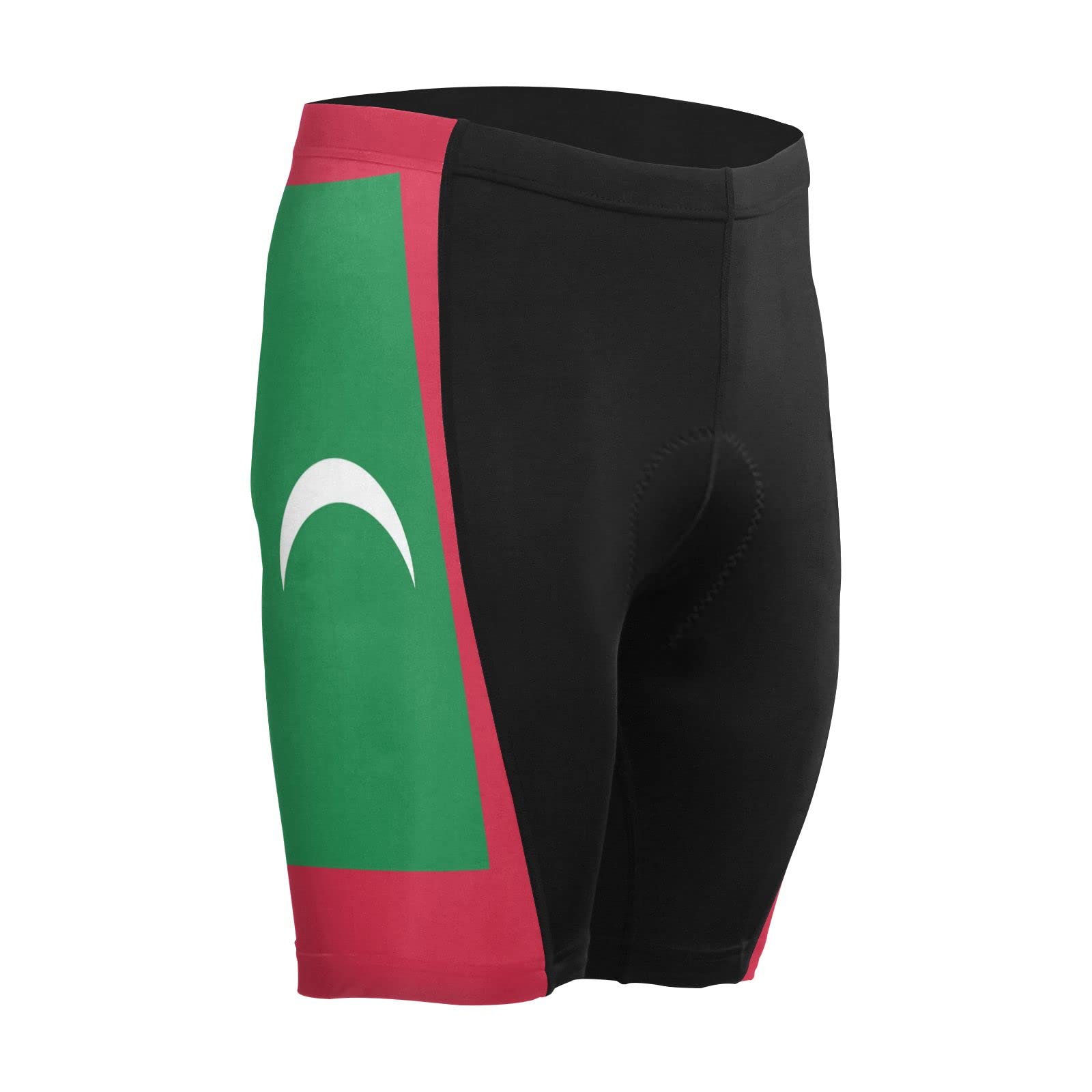 Maldives Flag Men's Bike Shorts Padded Cycling Bicycle Biking Shorts Tight Multicolor
