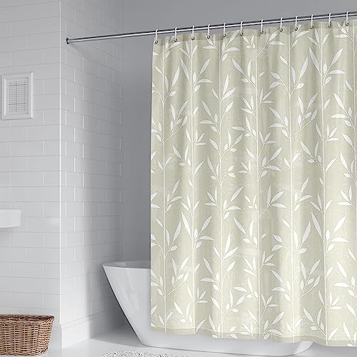 Rideau de douche polyester 300x200 cm grand format imperméable lavable - 2